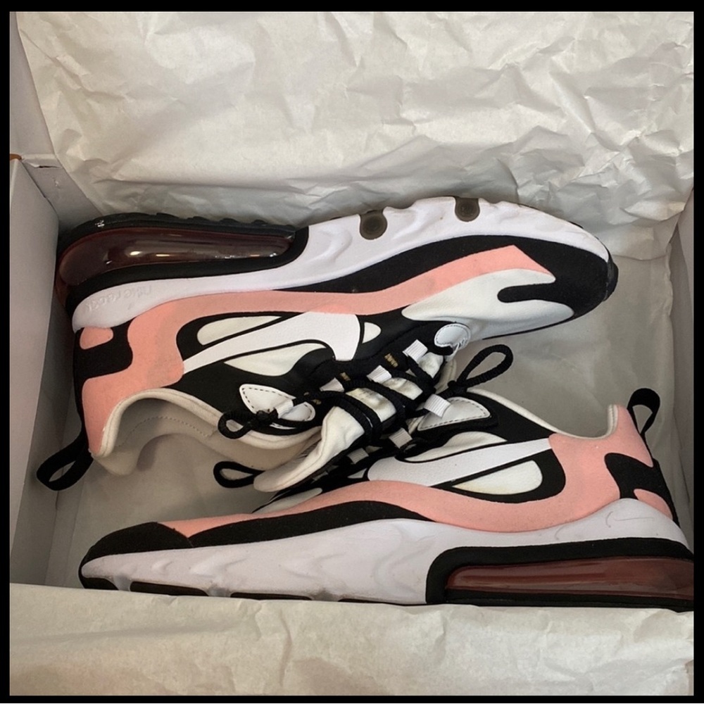 Black/white/bleached/coral/noir/coral/blanchi/blanc size:9 usa WAIRMAX270